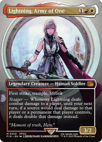 Lightning, Army of One (Borderless) (0320) [FINAL FANTASY]