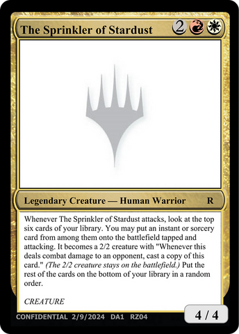 The Sprinkler of Stardust [Unknown Event]