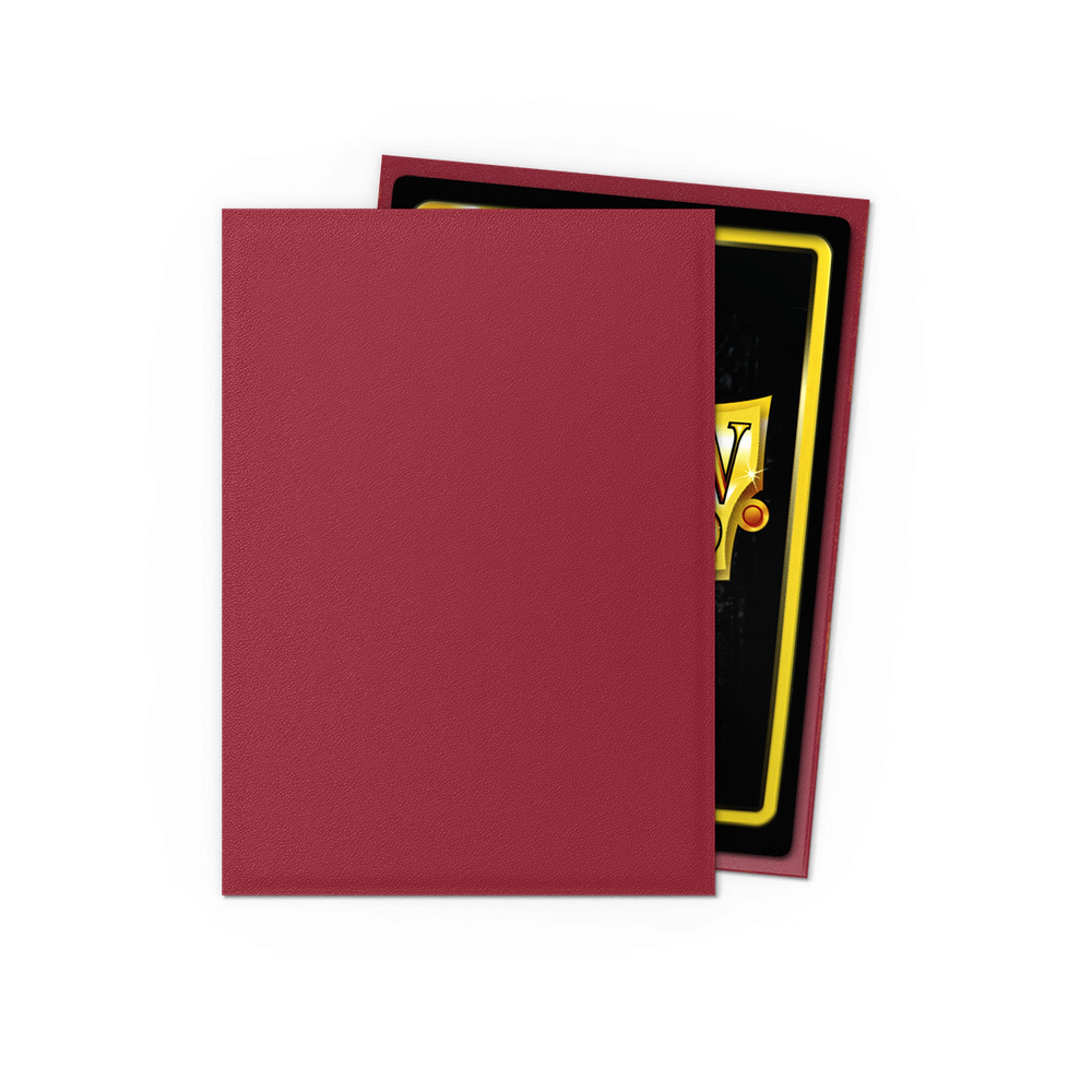 Dragon Shield Non-Glare Matte Blood Red Sleeves (100-Pack)