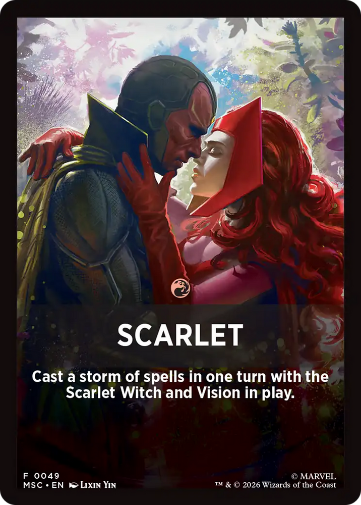 Scarlet Theme Card [Marvel Super Heroes Commander]
