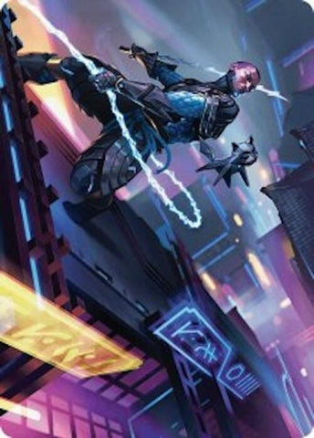 Kaito, Cunning Infiltrator Art Card (51/54) [Foundations Art Series]