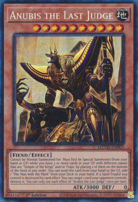 Anubis the Last Judge (Collector's Rare) [MZTM-EN003] Collector's Rare