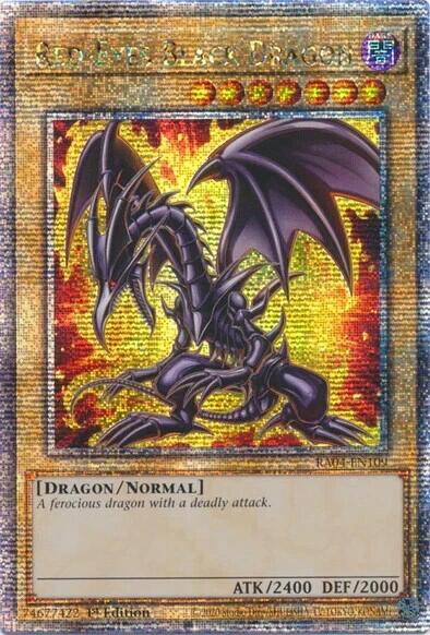 Red-Eyes Black Dragon (7th Art) [RA04-EN109] Quarter Century Secret Rare
