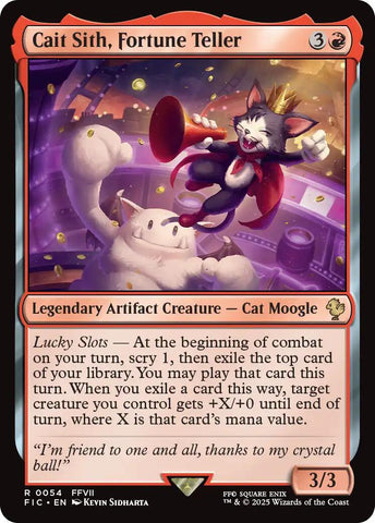 Cait Sith, Fortune Teller (Surge Foil) [FINAL FANTASY Commander]