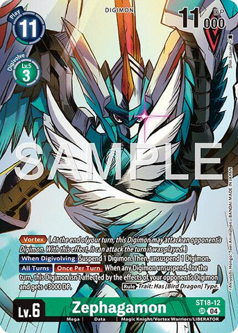 Zephagamon [ST18-12] (Digimon Liberator Debuggers Set) [Starter Deck: Guardian Vortex]