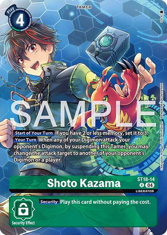 Shoto Kazama [ST18-14] (Digimon Liberator Debuggers Set) [Starter Deck: Guardian Vortex]
