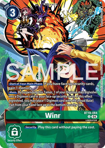 Winr [BT19-084] (Digimon Liberator Debuggers Set) [Release Special Booster Ver.2.0]