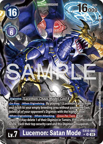 Lucemon: Satan Mode [EX10-060] (Alternate Art) [Sinister Order]