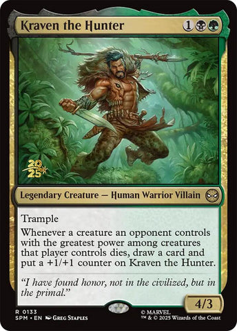 Kraven the Hunter [Marvel's Spider-Man Prerelease Promos]