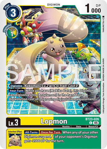 Lopmon [BT23-026] [Hackers' Slumber]