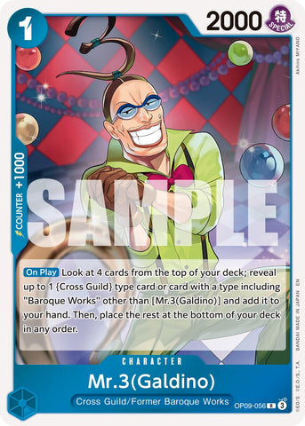 Mr.3(Galdino) (OP09-056) (Reprint) [Premium Booster -The Best- Vol. 2]
