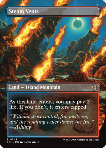 Steam Vents (Borderless) [Lorwyn Eclipsed]