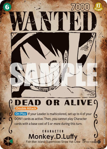 Monkey.D.Luffy (Wanted Poster) [Carrying On His Will]