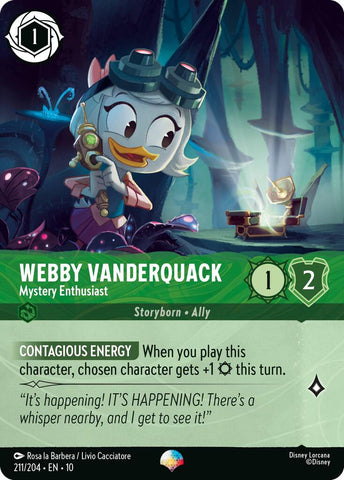 Webby Vanderquack - Mystery Enthusiast (Epic) (211/204) [Whispers in the Well]