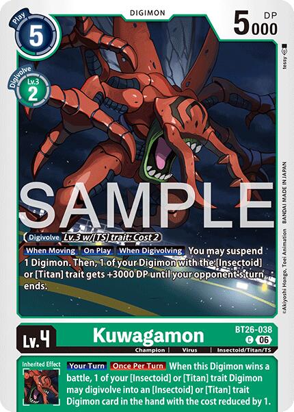 Kuwagamon [BT26-038] [Timeless Bonds]