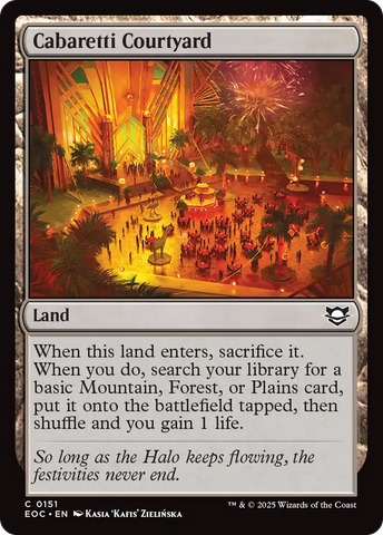 Cabaretti Courtyard [Edge of Eternities Commander]