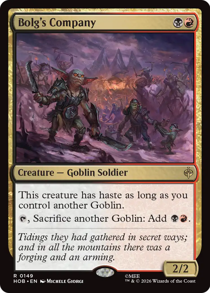 Bolg's Company [The Hobbit]