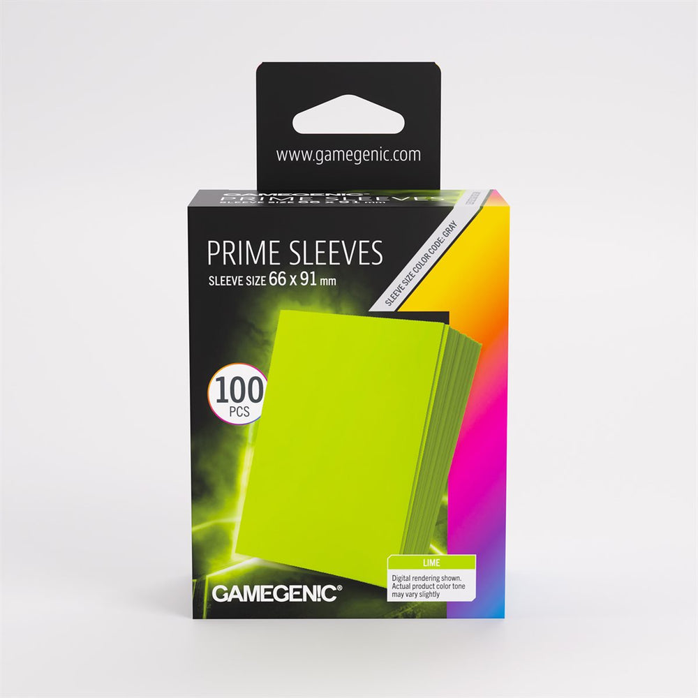 Gamegenic Prime Sleeves - Lime (New Packaging)
