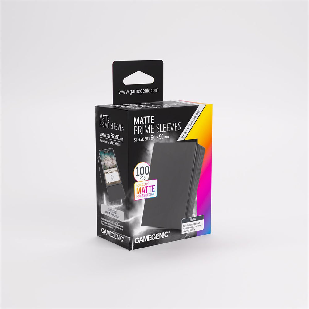 Gamegenic Matte Prime Sleeves - Black (100)