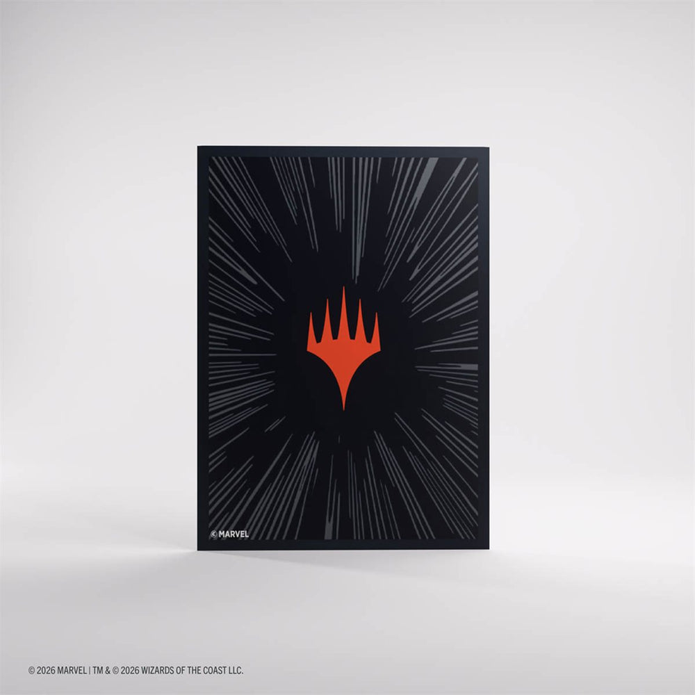 Gamegenic Premium Double Sleeving Pack - Comic Burst Burst Black