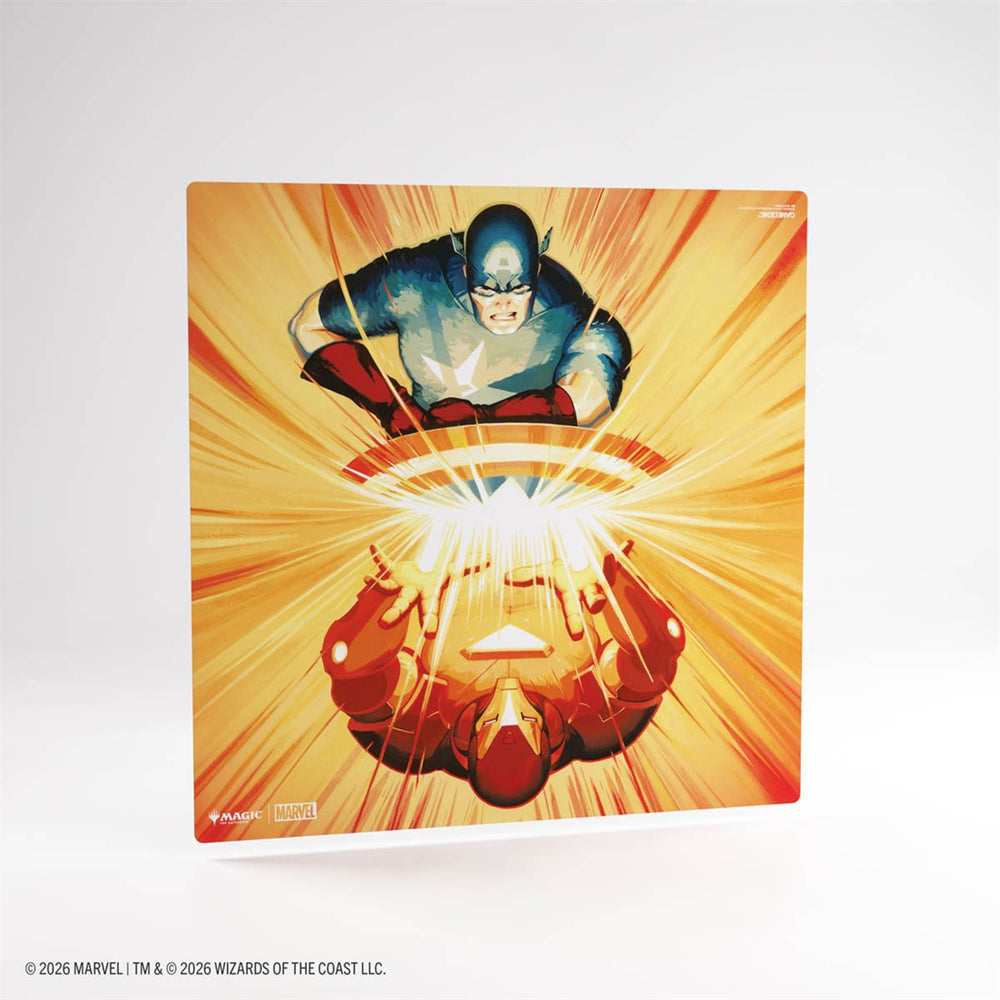 Gamegenic Playmat Prime: 2 Player Marvel the Gathering - Iron Man/ Captain America