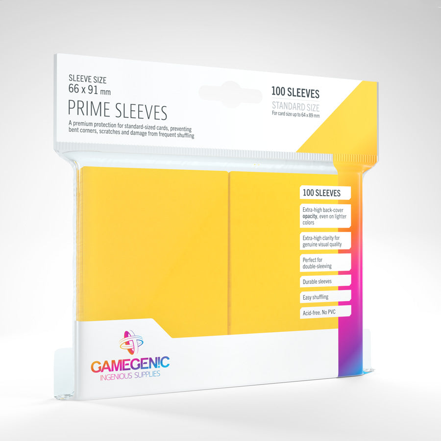 Gamegenic Prime Sleeves - Yellow (100)