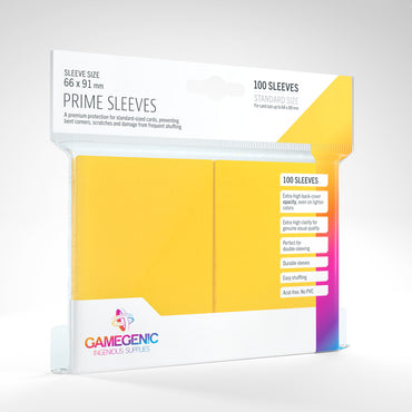 Gamegenic Prime Sleeves - Yellow (100)