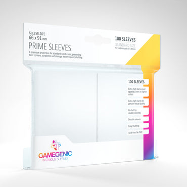 Gamegenic Prime Sleeves - White (100)