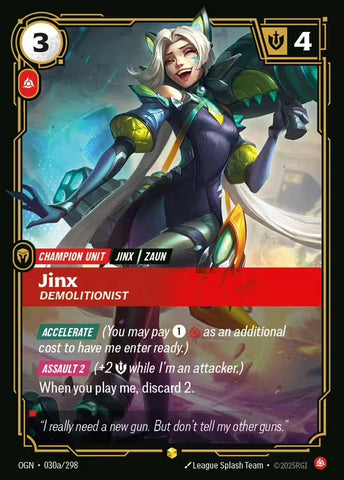 Jinx Demolitionist [OGN-030a] (Alt Art)
