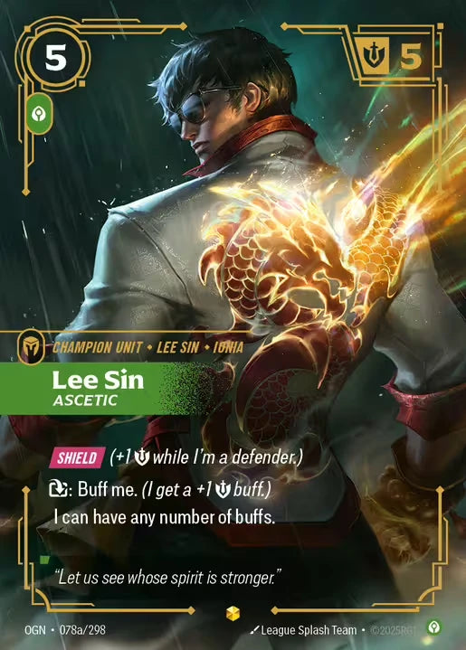 Lee Sin Ascetic [OGN-078a] (Alt Art)