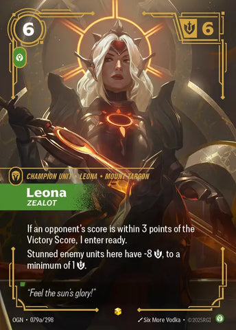 Leona Zealot [OGN-079a] (Alt Art)