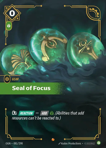 Seal of Focus [OGN-081]