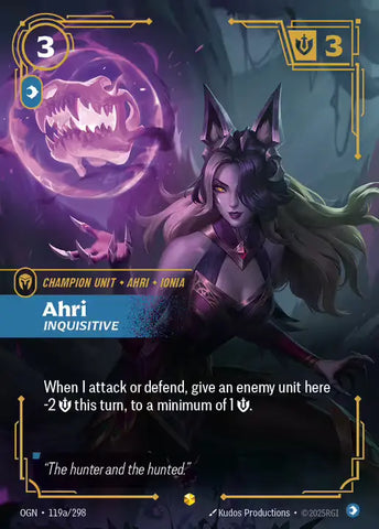 Ahri Inquisitive [OGN-119a] (Alt Art)