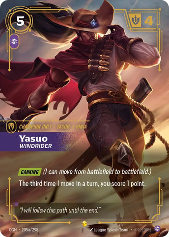 Yasuo Windrider [OGN-205a] (Alt Art)