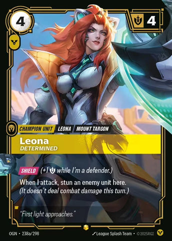 Leona Determined [OGN-238a] (Alt Art)