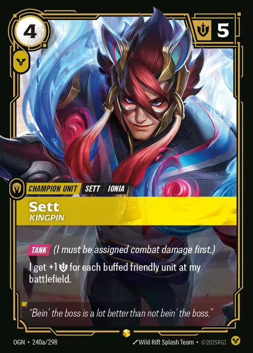 Sett Kingpin [OGN-240a] (Alt Art)
