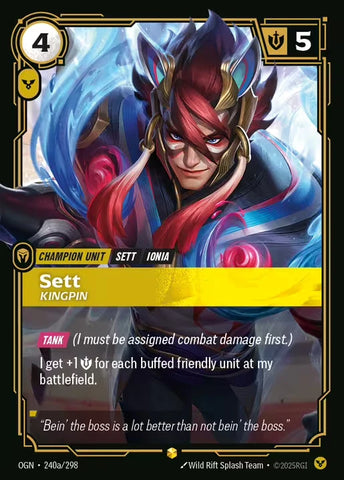 Sett Kingpin [OGN-240a] (Alt Art)