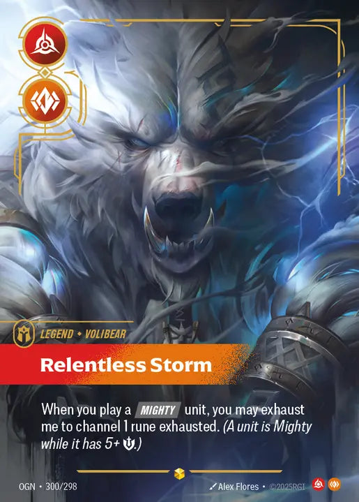 Volibear Relentless Storm [OGN-300] (Overnumber)