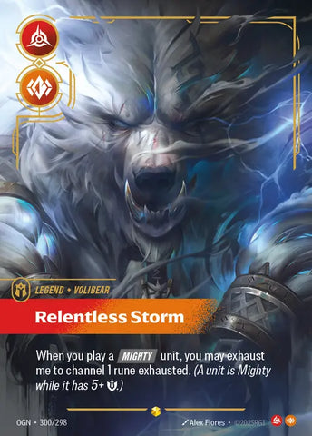 Volibear Relentless Storm [OGN-300] (Overnumber)
