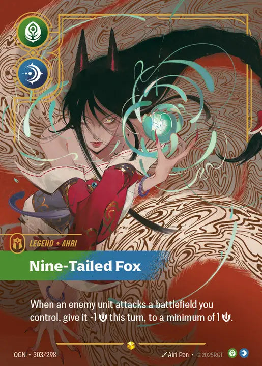 Ahri Nine-Tailed Fox [OGN-303] (Overnumber)