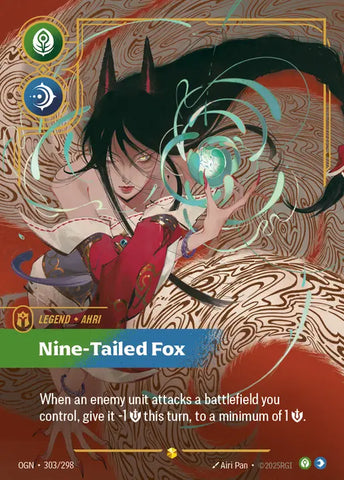 Ahri Nine-Tailed Fox [OGN-303] (Overnumber)