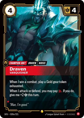 Draven Vanquisher [SFD-020a] (Alt Art)
