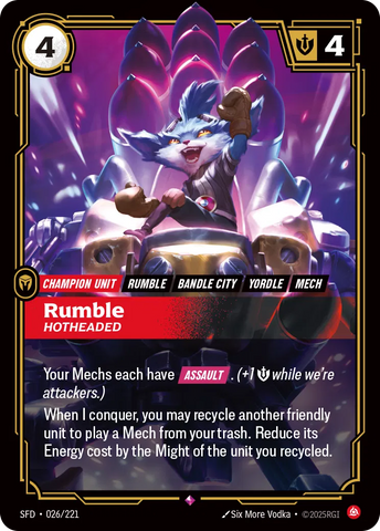 Rumble Hotheaded [SFD-026]