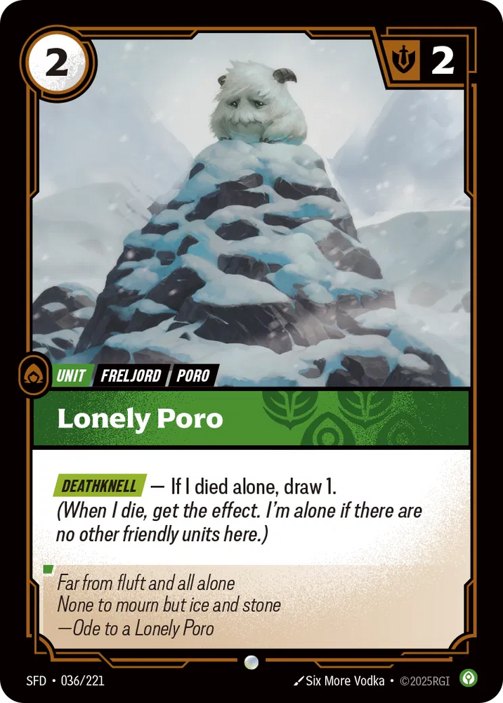 Lonely Poro [SFD-036]