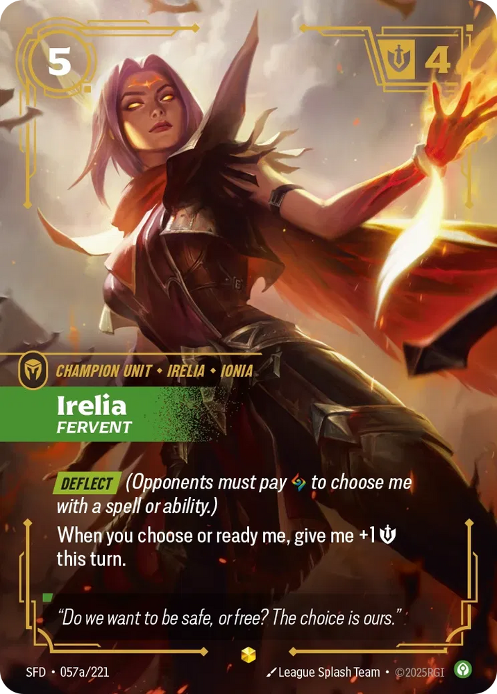 Irelia Fervent [SFD-057a] (Alt Art)