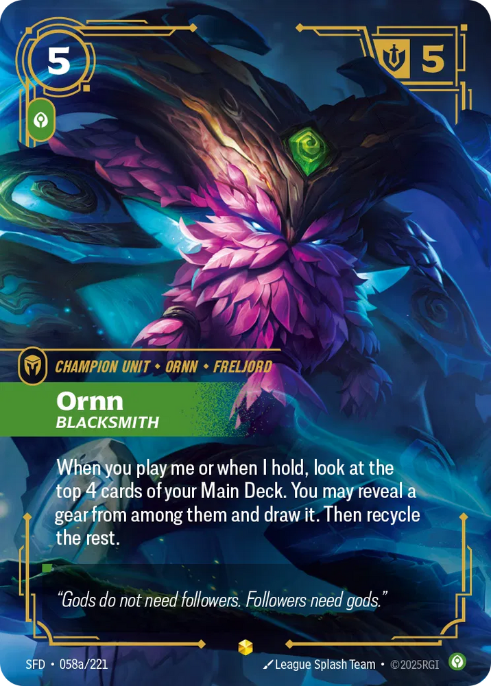 Ornn Blacksmith [SFD-058a] (Alt Art)