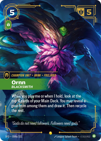 Ornn Blacksmith [SFD-058a] (Alt Art)