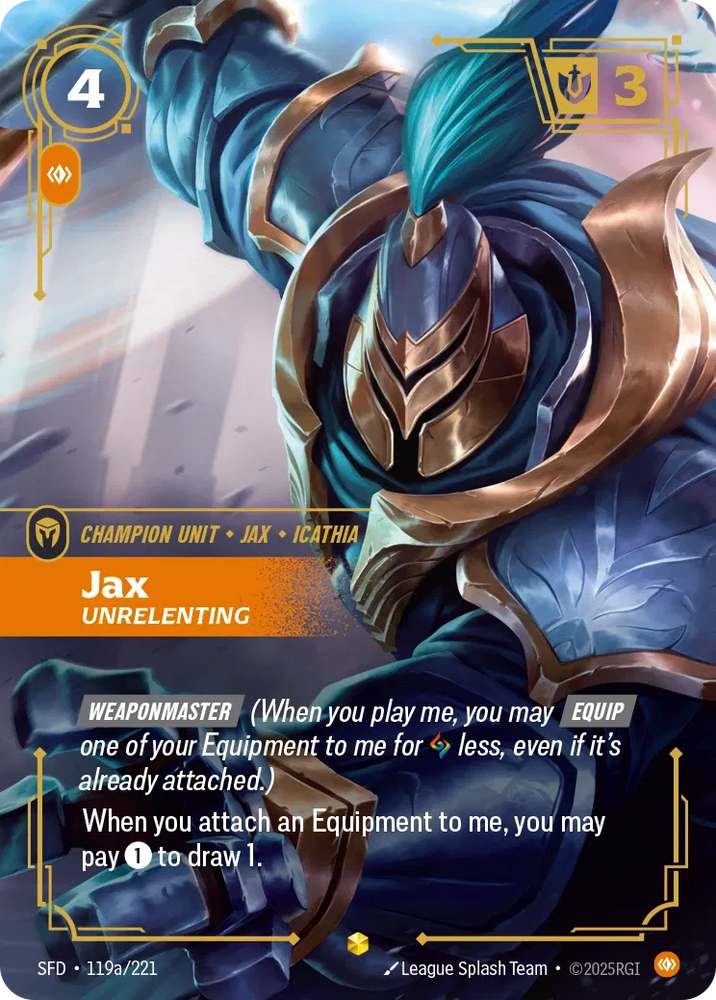 Jax Unrelenting [SFD-119a] (Alt Art)