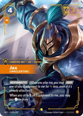 Jax Unrelenting [SFD-119a] (Alt Art)