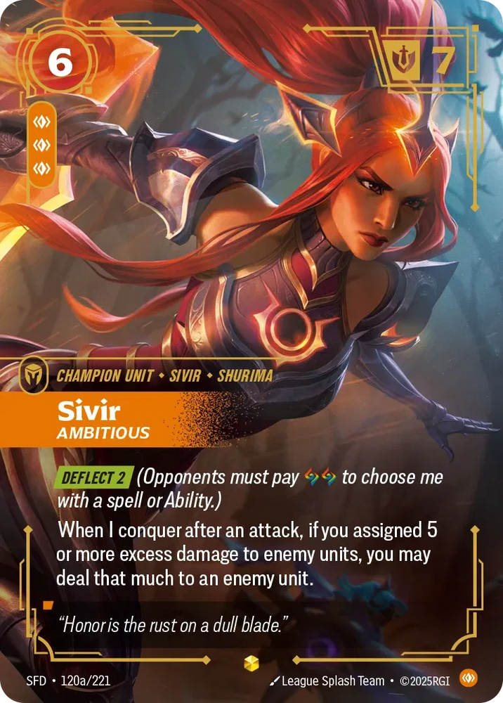 Sivir Ambitious [SFD-120a] (Alt Art)